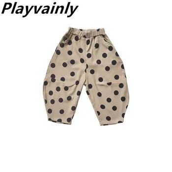 

Wholesale Girls Pants 2020 Autumn New Polka Dot Haren Pants for Girls Trousers Children Kids Clothes LX013
