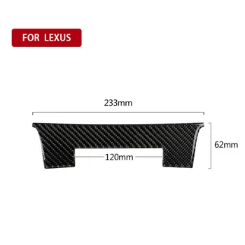 

Black Car Center Console Cover Sticker Fashionable Carbon Fiber Material Trim For Lexus IS250 IS350 2014-2018 Car Stickers