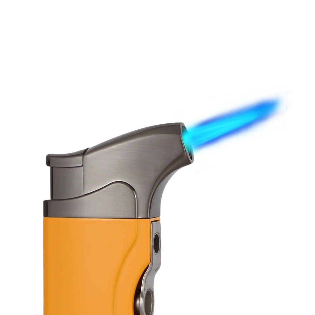 COHIBA Metal Lighter Butane Gas Windproof Torch Cigar Lighter W/ Cigar Punch Stainless Steel Smoke Fire Starter