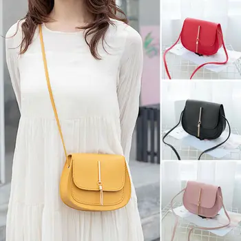 

HOT Women Fashion Wide Solid Color Shoulder Handbags Female Simple PU Leather Women Large Capacity Pure Color Flap Crossbody Bag