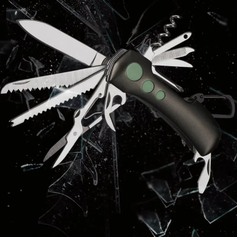 

outdoor camping stainless steel Portable multi swiss knife Multitool knife EDC tool folding knife survival army knife