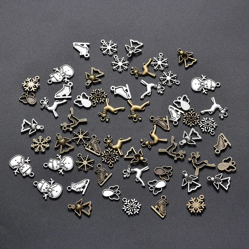 

Diy bracelet accessories retro multiple accessories mixed batch Christmas Charms 200g/ package