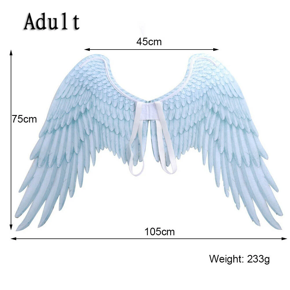 Крылья Ангела Хэллоуин Марди Гра тема партии Косплей Костюм для взрослых детей женщин детей девочек крылья