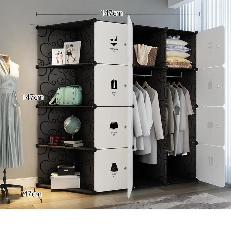 MODEL D Mobile Per La Casa комод для range Ropero Armoire Chambre Guarda Roupa мебель для спальни Mueble De Dormitorio шкаф - Цвет: MODEL D