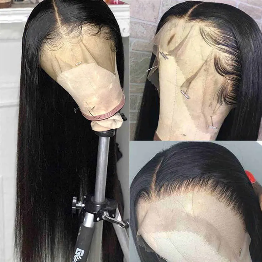 US $51.47 30 Inch Lace Front Wig Straight Lace Front Human Hair Wigs Remy 150 Pre Plucked Bob Full Frontal 28 30 Inch Wig Hd Lace Wig