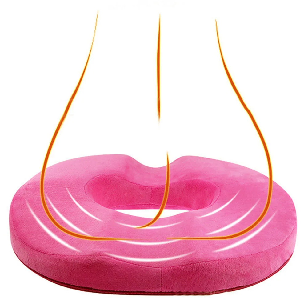 

Sitting Memory Foam Health Care Seat Cushion Office Tailbone Donuts Shape Pain Relief Home Pregnancy Hemorrhoid Mat Travel