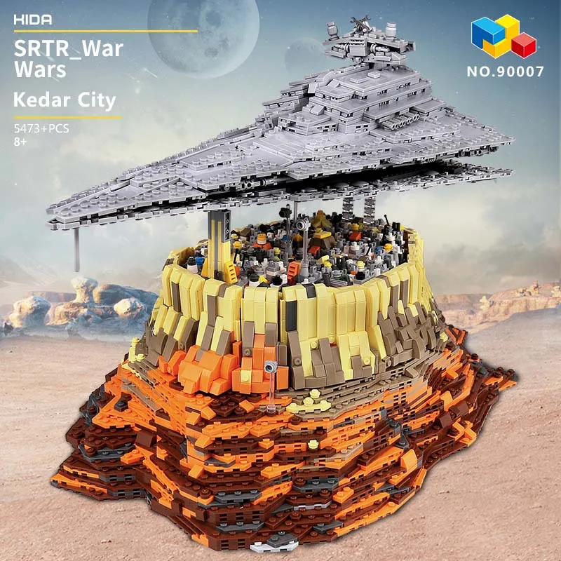 90007 звезда игрушки Звездных Войн совместимы с Lego MOC 18916 Эмпайр более Jedha Город