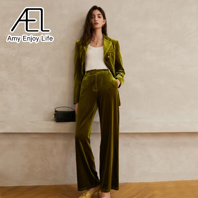 Update more than 127 green velvet trouser suit super hot netgroup.edu.vn