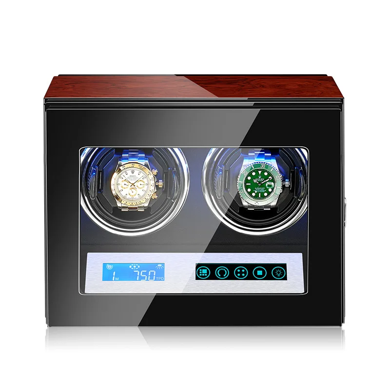 

Automatic Luxury Watch Winder Box Accessories Display Mechanical Rotating Uhrenbeweger Velvet or Leather for Men