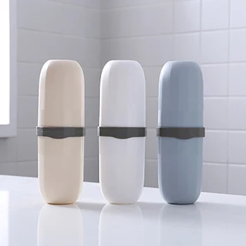 

Creative Toothbrush Storage Cover Outdoor Travel Portable Washing Cup Home Bathroom Toothbrush Cup Tube Storage Box