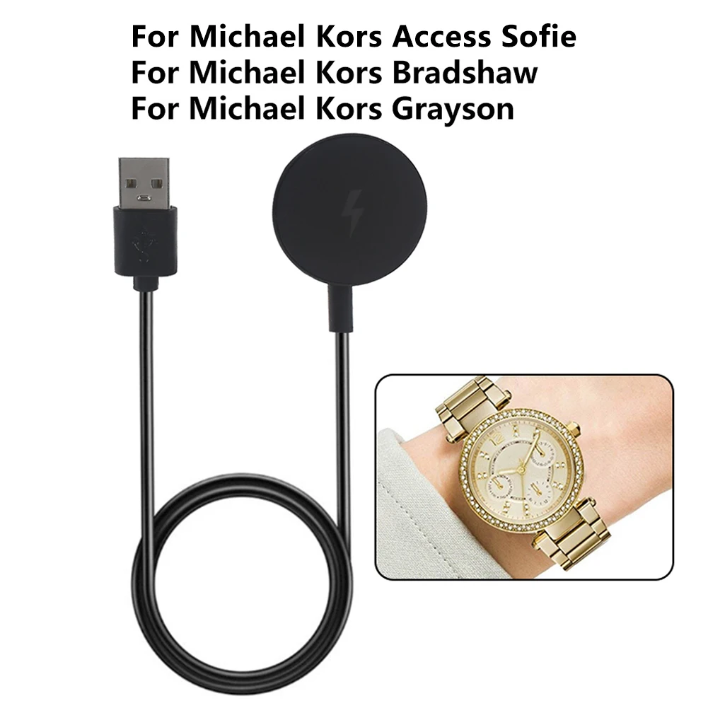 Watch Charger for Michael Kors Access Sofie Grayson Bradshaw Charging Cable Dock Smartwatch Power Supply Stand