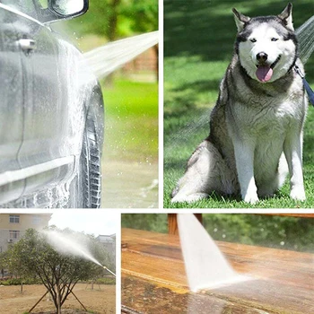 

TIOODRE 5 In 1 High Pressure Water Gun Set High Pressure Long Pole Water Sprayer With Long Pole And Five Nozzles Practical New