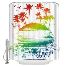 Hawaii Shower Curtain Kaufen Sie Hawaii Shower Curtain Mit