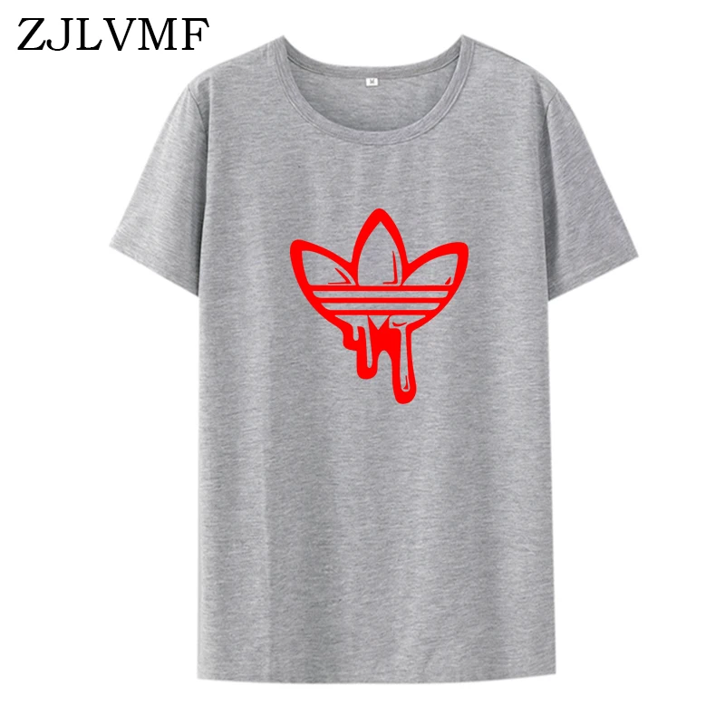 Zjlvmf женская футболка новая Harajuku Модная хлопковая футболка с круглым вырезом женщины-хипстеры забавная графическая печать женская летняя футболка - Цвет: Gray