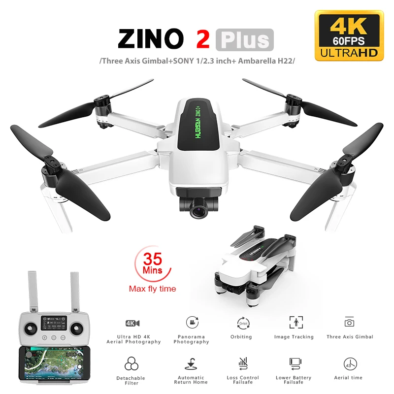 Квадрокоптер Hubsan Zino 2 Plus Купить