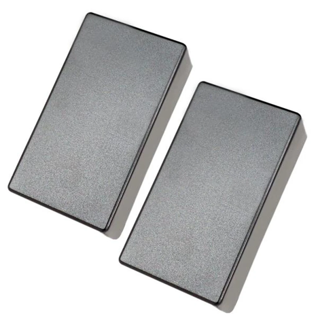Tooyful 2 Pcs Plastic Sealed Closed Double Coil Guitar Humbucker Pickup Covers No Hole for Electric Guitar Musical Part Decor