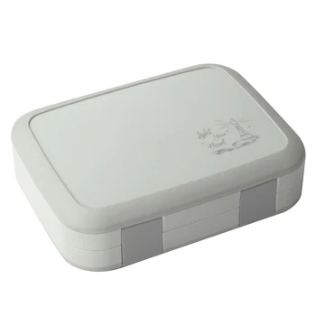 

Rectangular Clamshell School Multiple Grids Student Kids Kitchen Food Storage Lunch Box Children Container Bento Portable