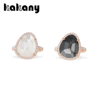 

Kakany Stylish High Quality With Pendant, White Mother-of-pearl Ring, Black Hematite Ring, Luxury Jewelry Gift From Monaco