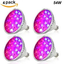 54 Вт Светодиодный светильник для выращивания растений, светильник, лампа для выращивания растений, лампа для гидропоники, аквариумных растений, лампа для выращивания растений в помещении