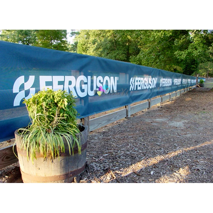 

Higher Quality Hanging One Side or both sided printed PVC Mesh Fence Outdoor Advertising Wall Mesh Banner (with quality eyelets)