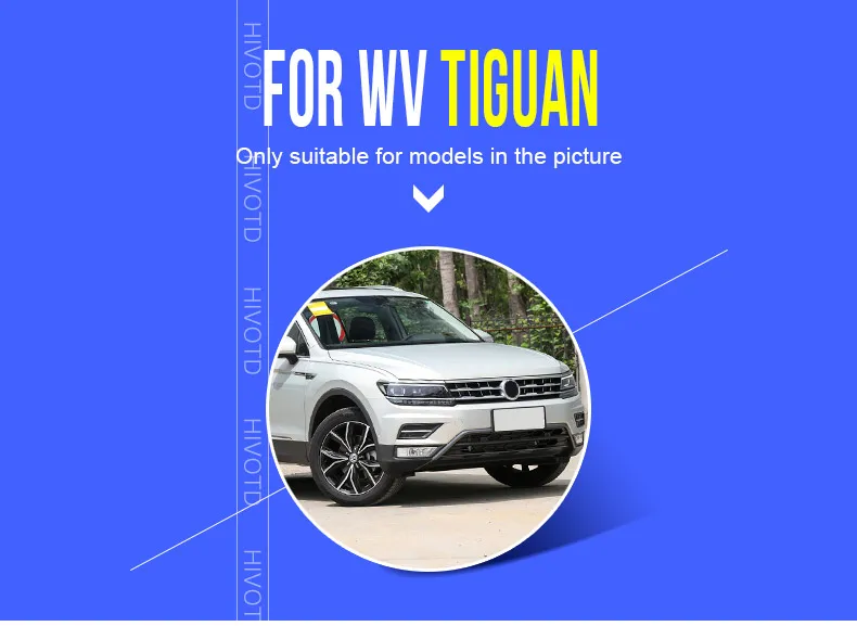 Hivotd для фольцваген тигуан Volkswagen Tiguan MK2 автоаксессуары для авто из нержавеющей стали глушитель наконечник хвостовой трубы матовая отделка автомобиля аксессуары для укладки