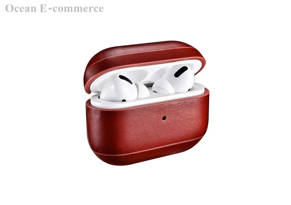 Чехол для AirPods Pro из натуральной кожи и жесткого пластика, чехол для Apple AirPods Pro, роскошный защитный чехол