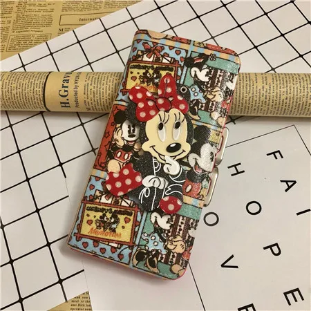 Style four Модный женский короткий кошелек с изображением героев мультфильма Дисней Минни, милый детский персональный кошелек, милый цветной женский кожаный кошелек высокого качества - Цвет: Style four