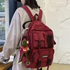 DCIMOR Multiple pocket Waterproof nylon Women Backpack High quality Insert buckle unisex Student schoolbag Lovely Book Mochilas ► Photo 2/6