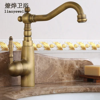 

Antique Copper Kitchen Faucet Kitchen Hot and Cold Water Dragon 360 du Rotation Leading Pool Faucet Hot and Cold Water