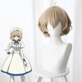 

Anime Invented Inference Kotoko Iwanaga Synthetic Hair Cosplay Costume Short Curly Headgear