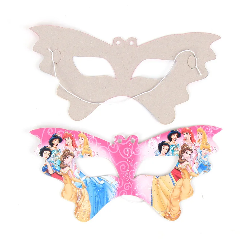 Masks 10pcs 1 шт. скатерть Принцессы Дисней Белоснежка детские вечерние украшения на день рождения - Цвет: Masks 10pcs