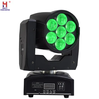 

Led moving head stage lights RGBW 7x12W beam disco light moving zoom wash light