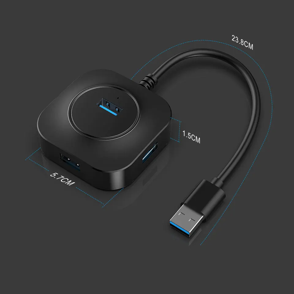 TeckNet концентратор USB 3,0 концентратор разветвитель несколько USB 4 порта расширитель хаб Тип C концентратор 2,0 мульти хаб расширитель 4 порта концентратор для ПК ноутбука