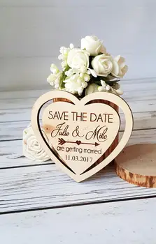 

Wooden Save The Date Magnets Heart Save The Date Favor Wedding Tags Wedding Save The Date Card Wedding Favor Magnets Wooden Than