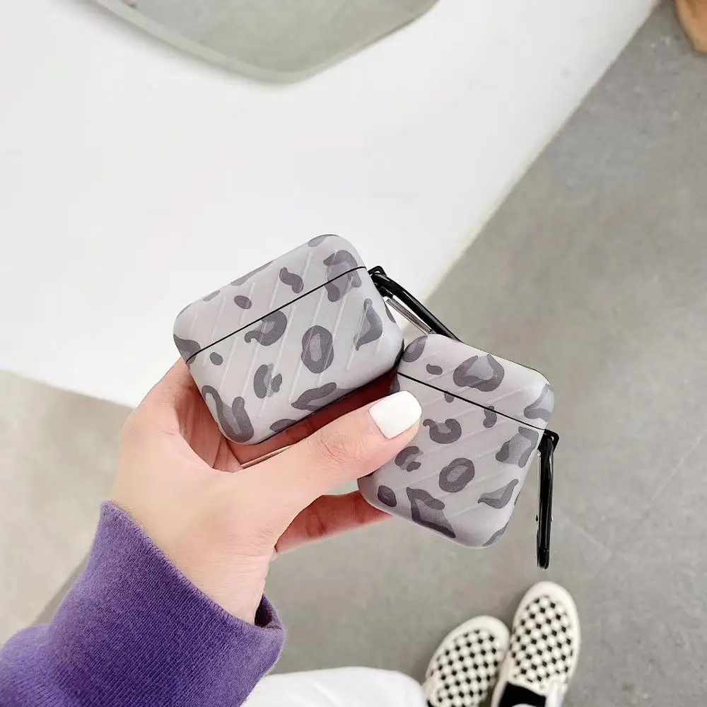 

Diagonal Stripes Retro Wine red Flowers Earphone Case For Airpods 1/2 Pro Box Headset Bag Shockproof