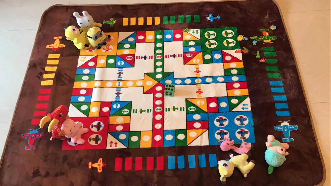 Manufacturers Direct Selling Children Game Crawling Blanket Aeroplane Chess Rug Parent And Child Rug Living Room Mat Anti-slip O