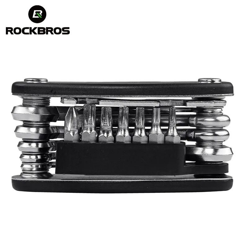 

ROCKBROS 16 In 1 Bicycle Multifunction Repair Tool Kits MTB Road Bike Hex Spoke Wrench Screwdriver Tools Cycling Accessories