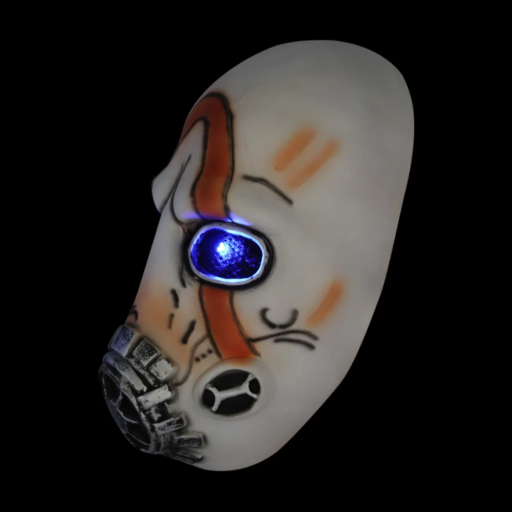 Игра Borderlands 3 Psycho»(«милый чудак» Bandit Косплэй Маска Из Латекса светодиодный свет Головные уборы шлем для взрослых на Хэллоуин Карнавальный костюм для вечеринок Реквизит
