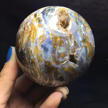 

Natural ocean jasper sphere quartz crystal ball healing 65-75mm
