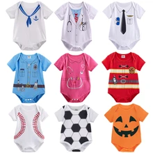 Боди для маленьких мальчиков и девочек; костюм для новорожденных с шапкой; костюм Доктора пилота, ниндзя, пирата; костюм медсестры; игровой костюм для косплея; Одежда для младенцев; шорты; Sl