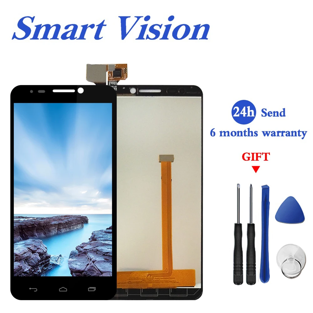 Для Alcatel One Touch Idol 6030 6030A 6030D 6030X OT6030 OT6030A ЖК-дисплей со кодирующий преобразователь