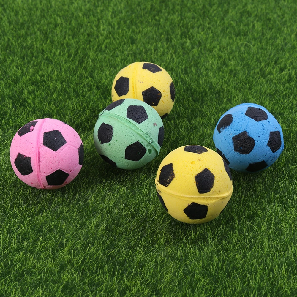 12個スポンジサッカーサッカーボール小さなためのカラフルなボール猫キティのおもちゃ ランダムカラー Cat Toys Aliexpress