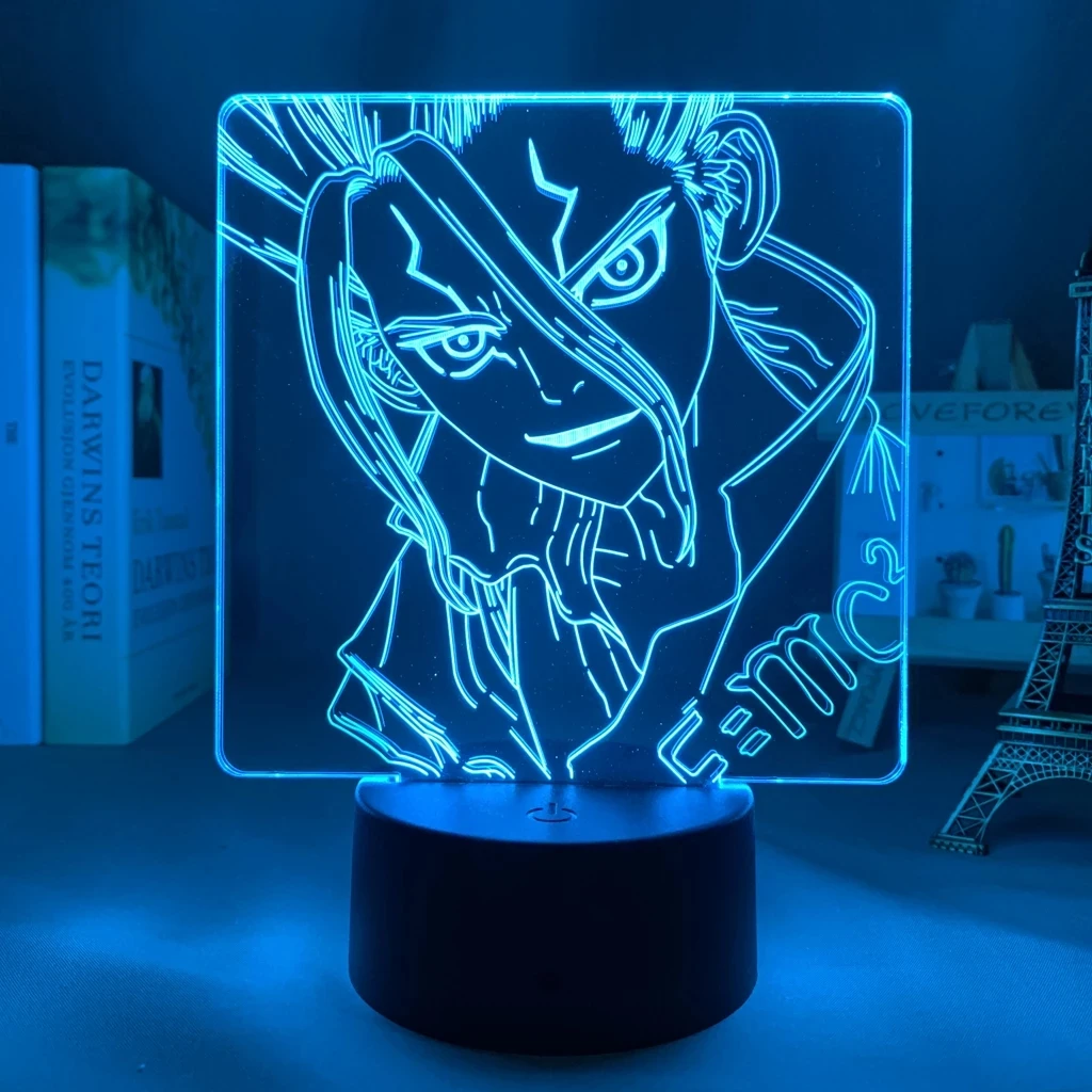 

3d Lamp Dr Stone Led Night Light for Kids Bedroom Decor Nightlight Birthday Gift Anime Gadget Room Table Lamp Dr Stone