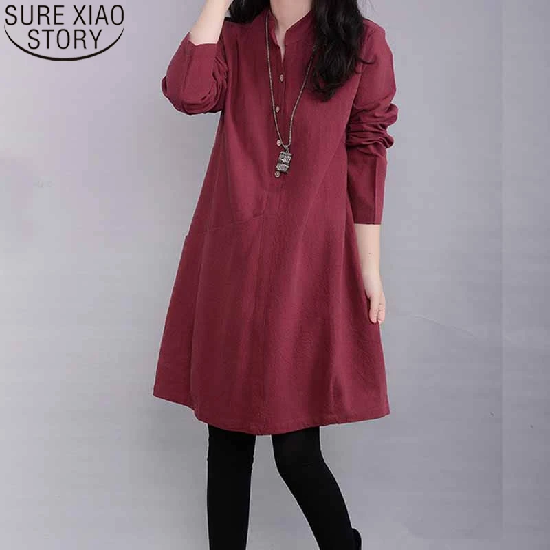 2022 Spring Linen Cotton Long Sleeve 