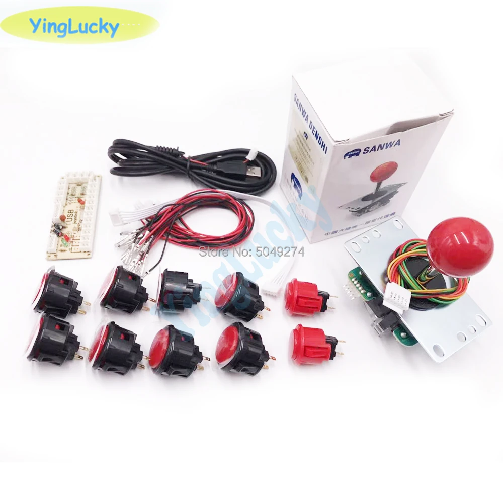Оригинальный датчик Zero Delay yinglucky Sanwa Japan с USB разъемом Push Btton для ПК нулевой