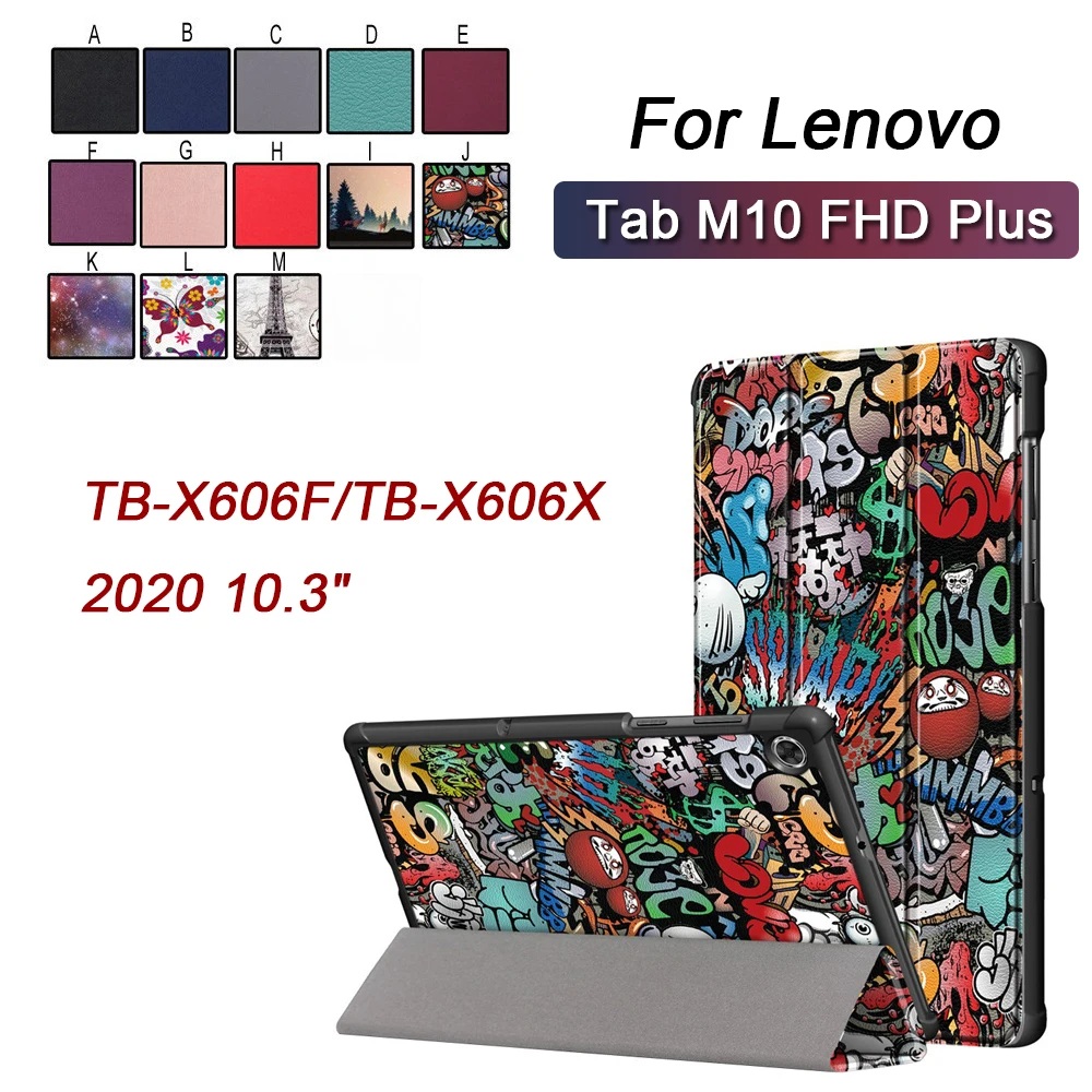 Чехол для планшета feniors Lenovo Tab M10 FHD Plus TB X606F / X606X 2020 10 3 дюйма Чехлы Магнитный флип