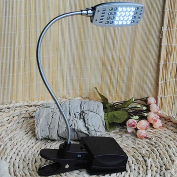

Study Flexible Indoor 28 LED USB Battery Clip-on Adjustable Brightness Bedroom Office Desk Lamp Computer Portable Reading