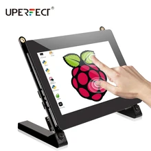 Monitor dotykowy dla Raspberry Pi 5 Cal przenośny HDMI ekran dotykowy USB wyświetlacz 800X480 z Prop stojak wbudowany podwójny głośnik