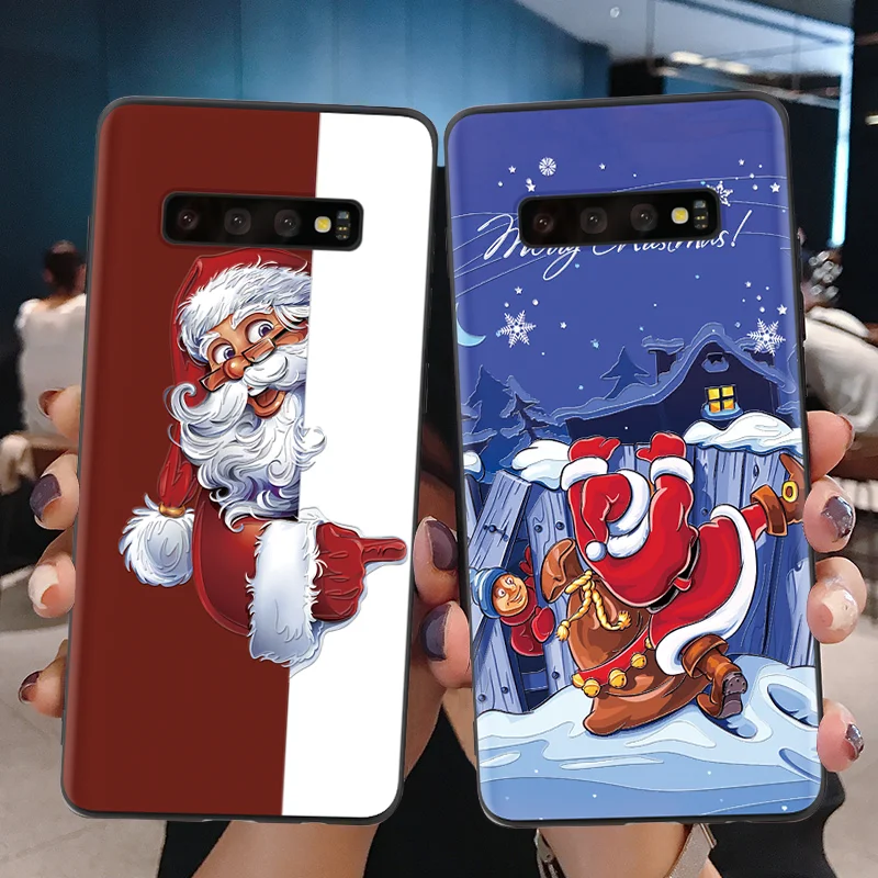 

3D Santa Claus Emboss Cover For Samsung Galaxy A70 A40 A50 A60 A30 A20 A20e A10 A7 2018 M40 M30 M20 M10 Note 9 8 5 Soft TPU Case