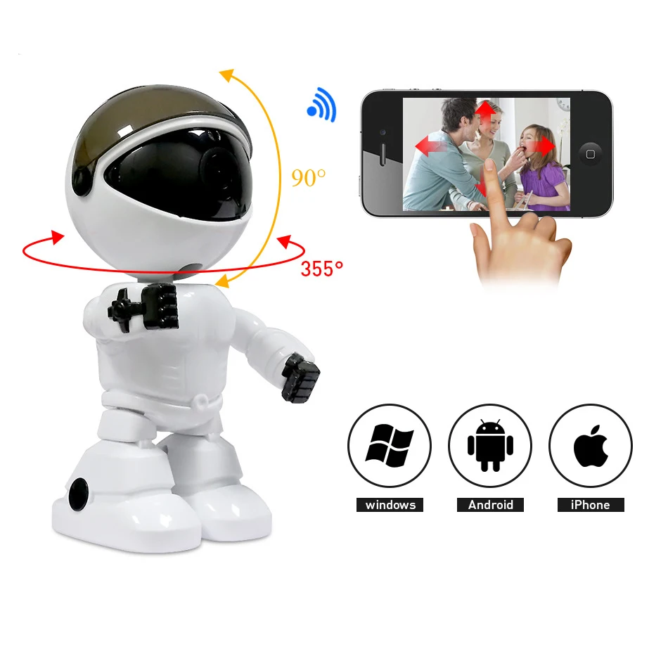 

Robot Camera IP Camera WiFi Smart Home Security 1080P Cloud Intelligent Auto Tracking Motion Detectio Wireless CCTV Surveillance